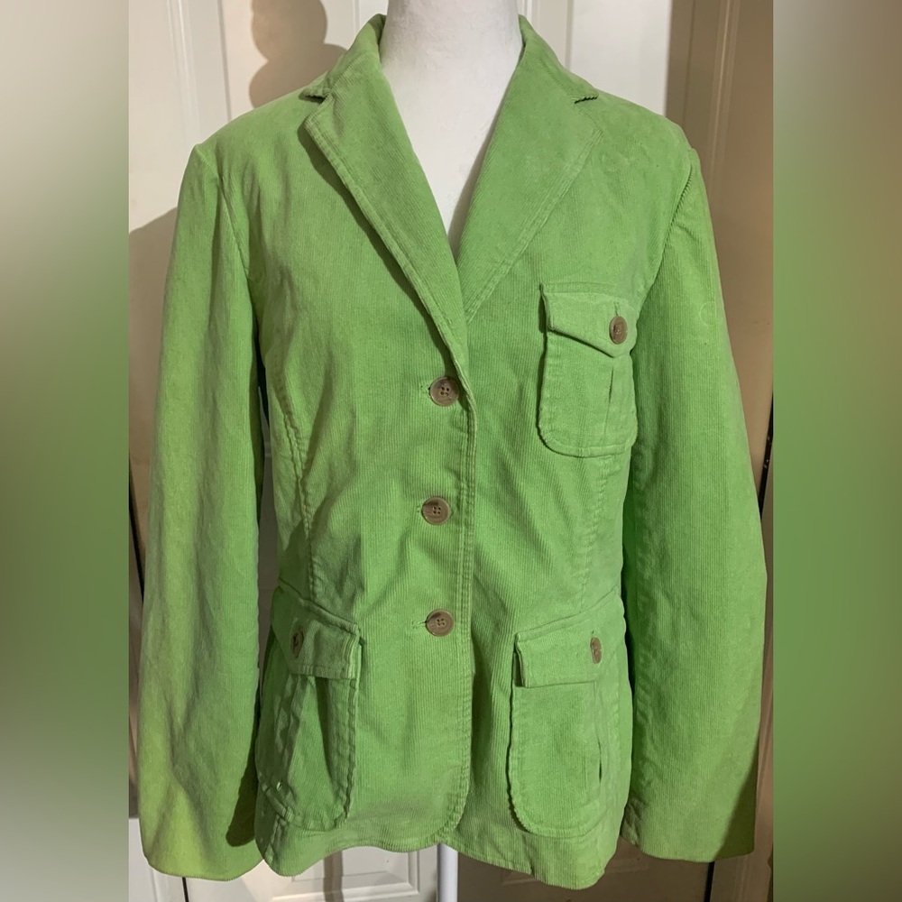 Land’s End Sage Lightweight Corduroy Blazer- Size 14